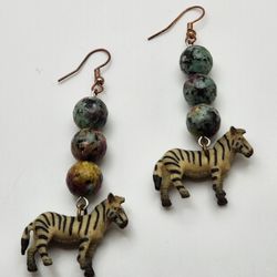 Zebra Earrings 