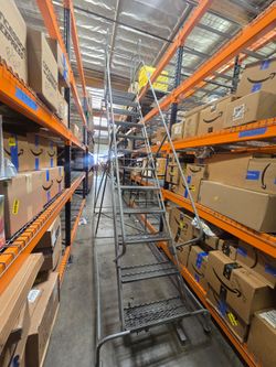 12 Step Rolling Safety Ladder