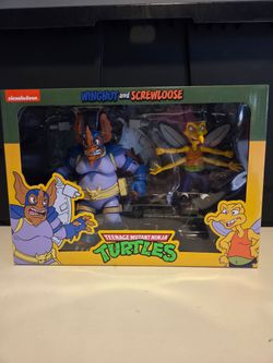 NECA TMNT Wingnut and Screwloose Teenage Mutant Ninja Turtles Figure