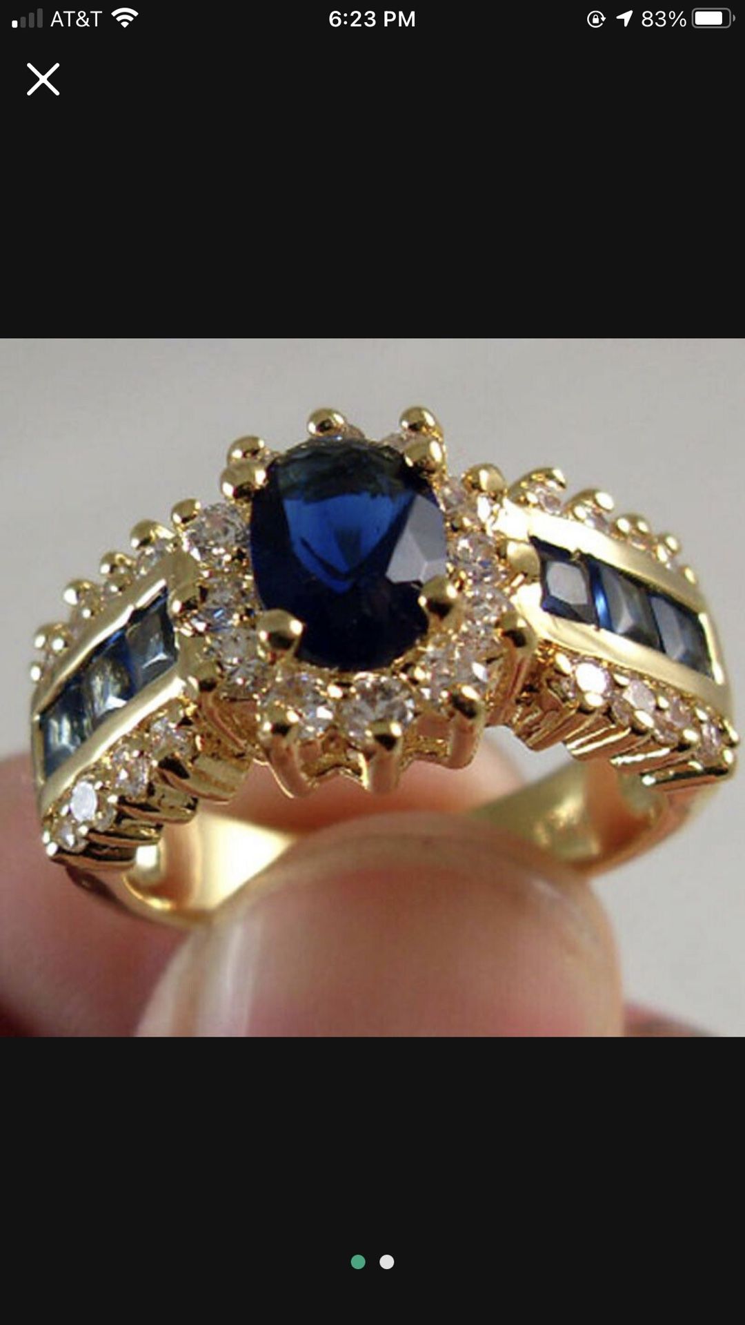 *New Arrival* Sapphire Blue Ring Jewelry Szs 7 /9/10 *See My Other 800 Items*