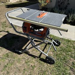 Rigid Table Saw W/ Stand