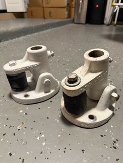 Two heavy duty standard mooring whip BASES ONLY