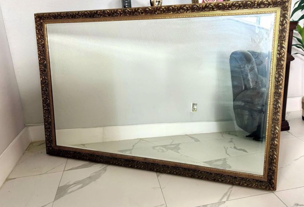 Antique Gold Mirror 65”x 41”