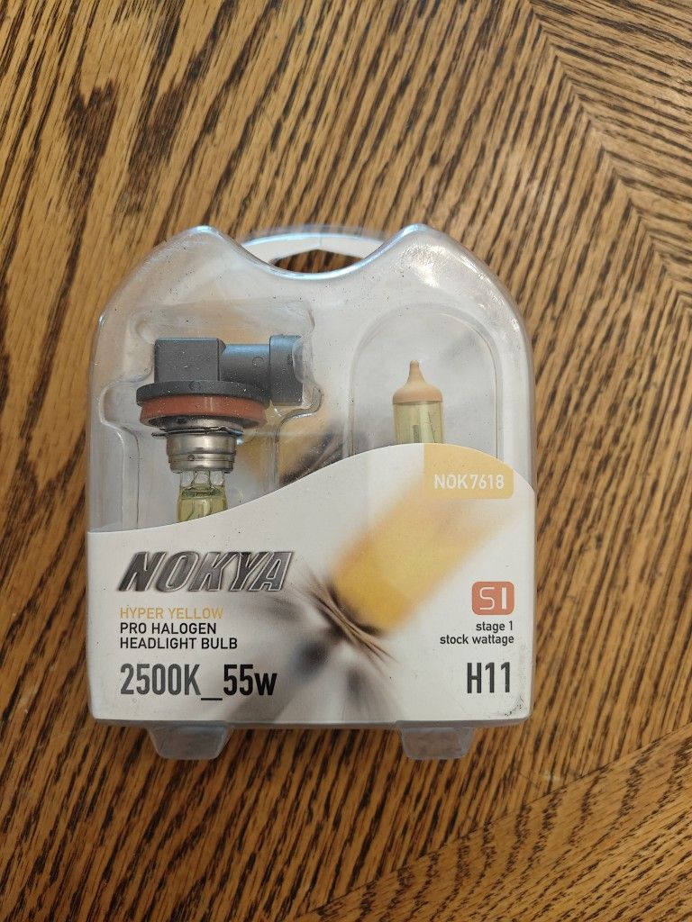 Nokya Hyper Yellow H11 Car Headlight Bulb (S1) NOK7618