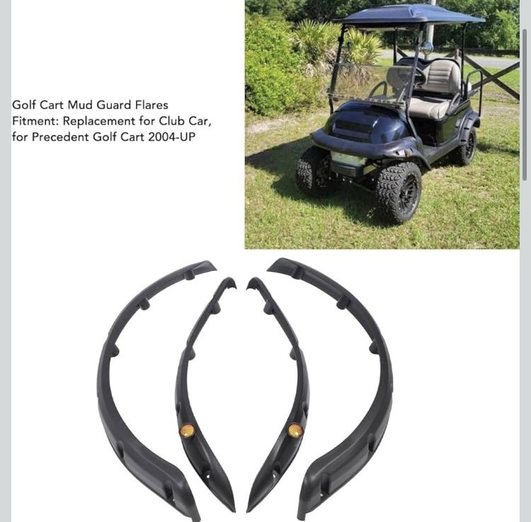 4Pcs Cart Mud Guard Flares Protective Mud Flap Flares Replacement for Club Car Precedent 2004 and Later, Generic5e31coiv7g