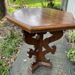 Six-Sides Antique End Table