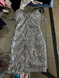 Windsor  homecoming dress blue/silver size xs/small