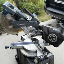 Kobalt 12-in 15-Amp Dual Bevel Sliding Compound Corded Miter Saw with Laser Guide