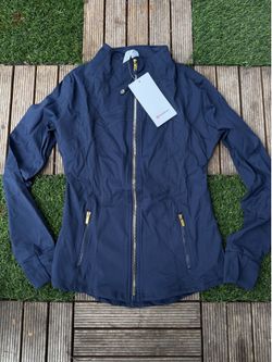 Lululemon jacket blue and gold