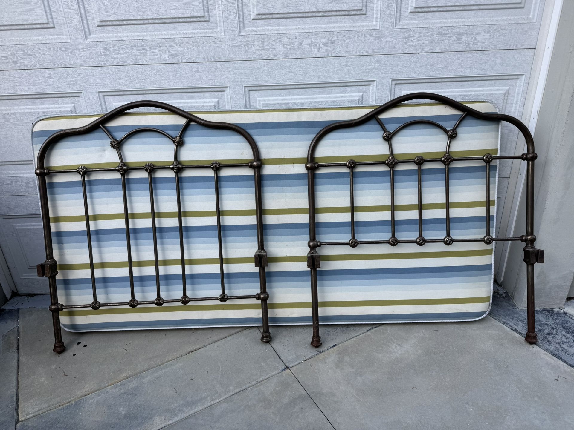 Antique French daybed with custom base 