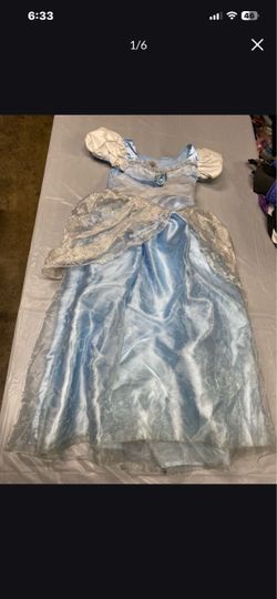 Disney Cinderella Dress Girls Size 7/8 Medium.