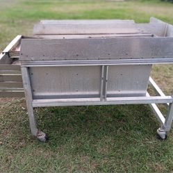 Work Table With 3 Long Draws