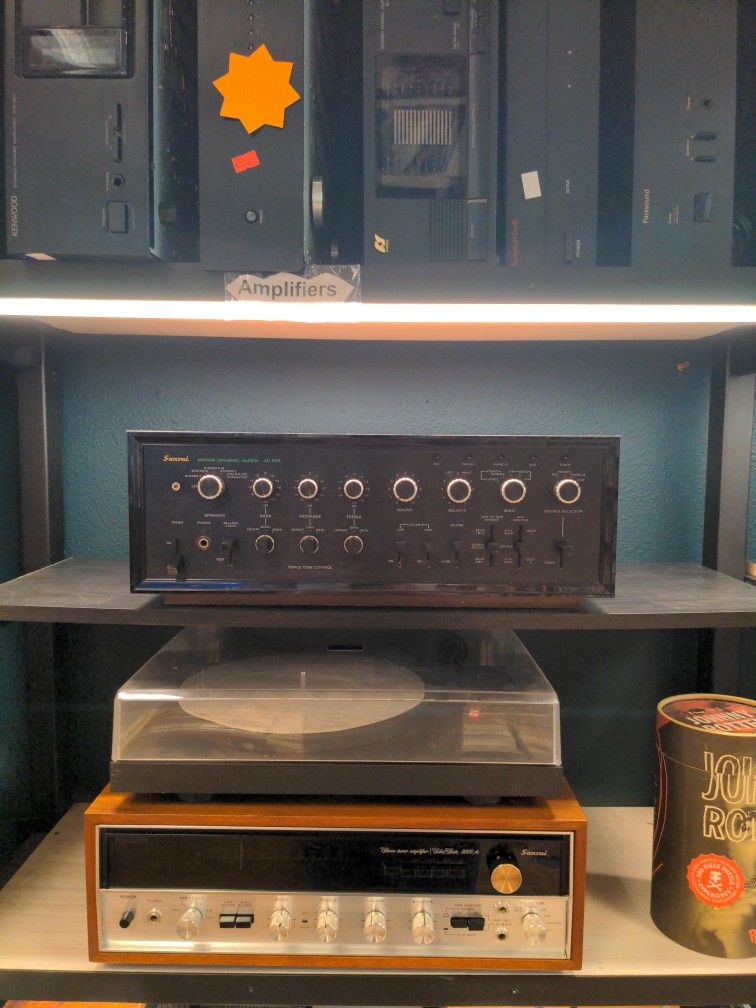 SANSUI BLACK FACE AU999 INTEGRATED AMP