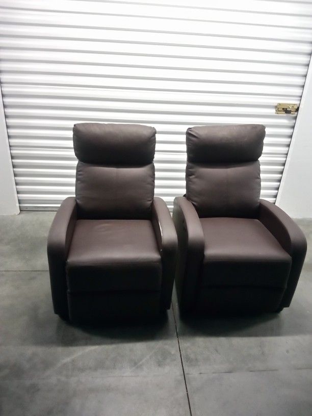 Brown Vibrating Recliners,,,