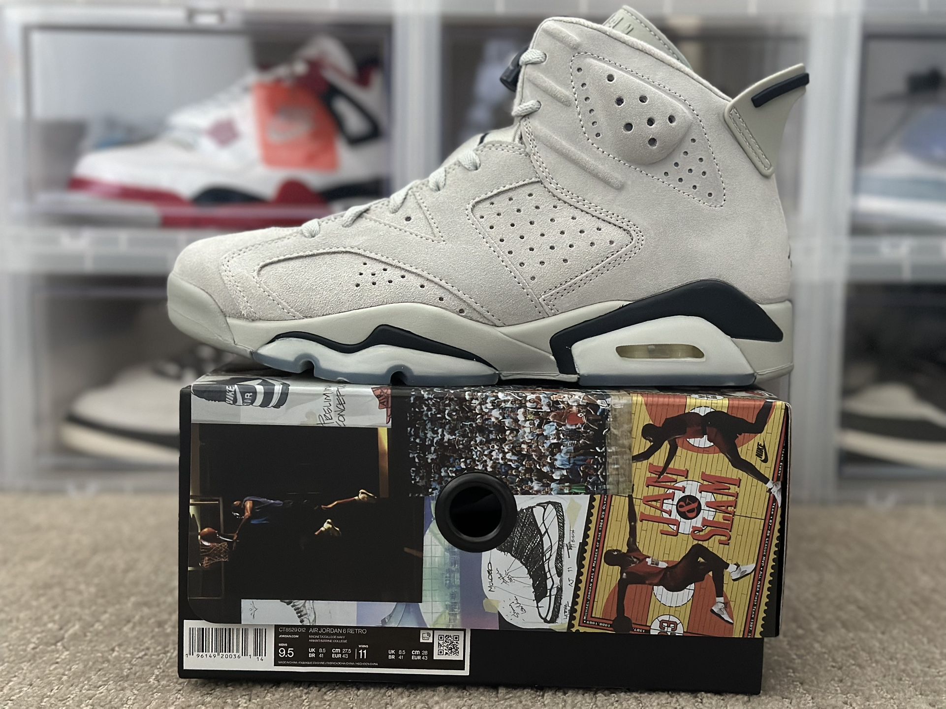 Size 9.5 - Air Jordan 6 Georgetown - $240