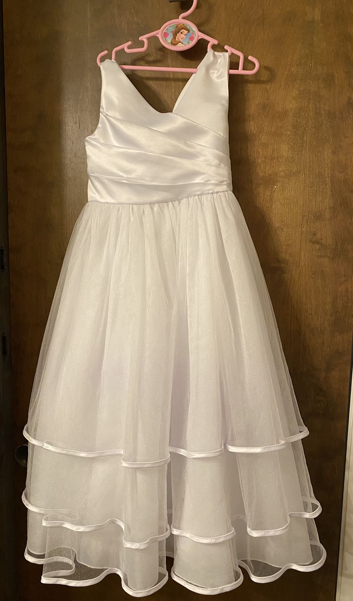 First Communion/Flower girl White Dress Size 8