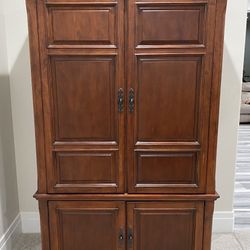 Tv Armoire, Solid Wood Cabinet, Linen Closet