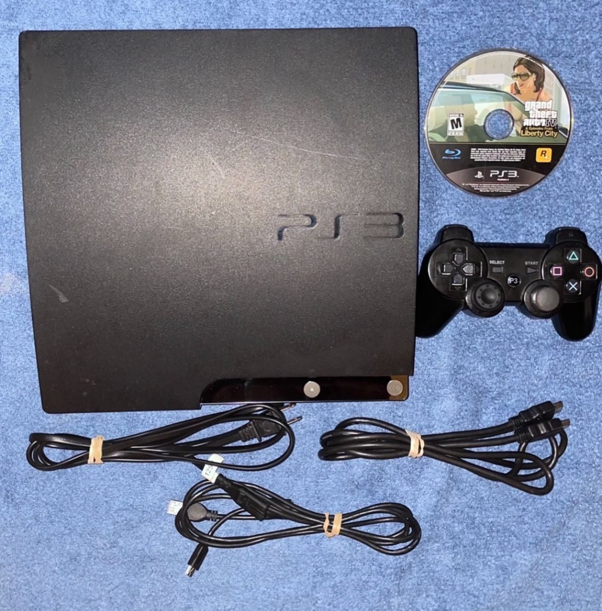 SONY PLAYSTATION 3 PS3 CONSOLE WITH VIDEO GAME & CONTROLLER