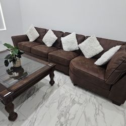Sofa And Giant Coffee Table