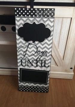 Wedding/bridal shower/baby shower decor count down