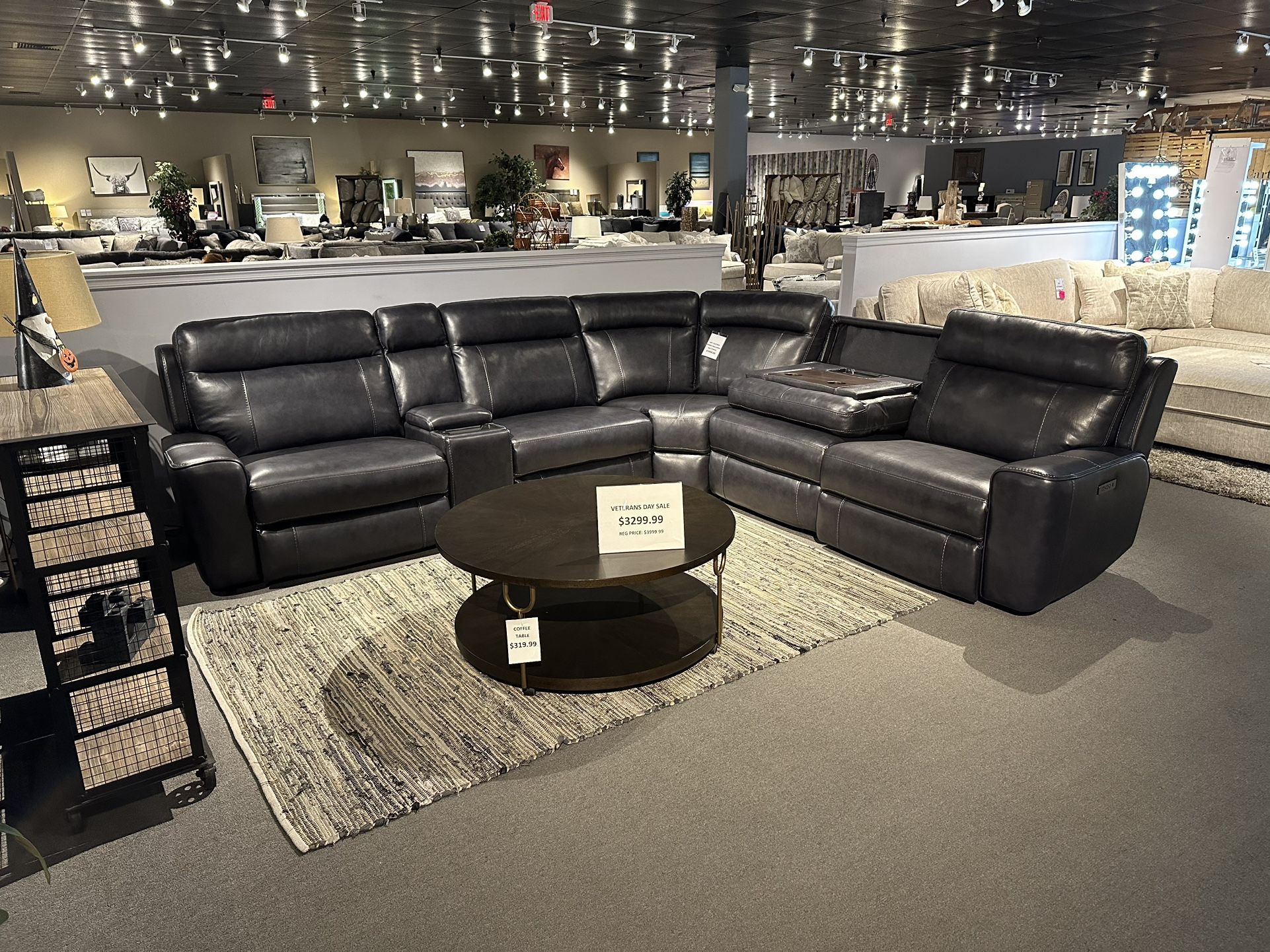 6PC Leather Power Reclining Sectional,All Products : American Fashion Style Bags On Sale
