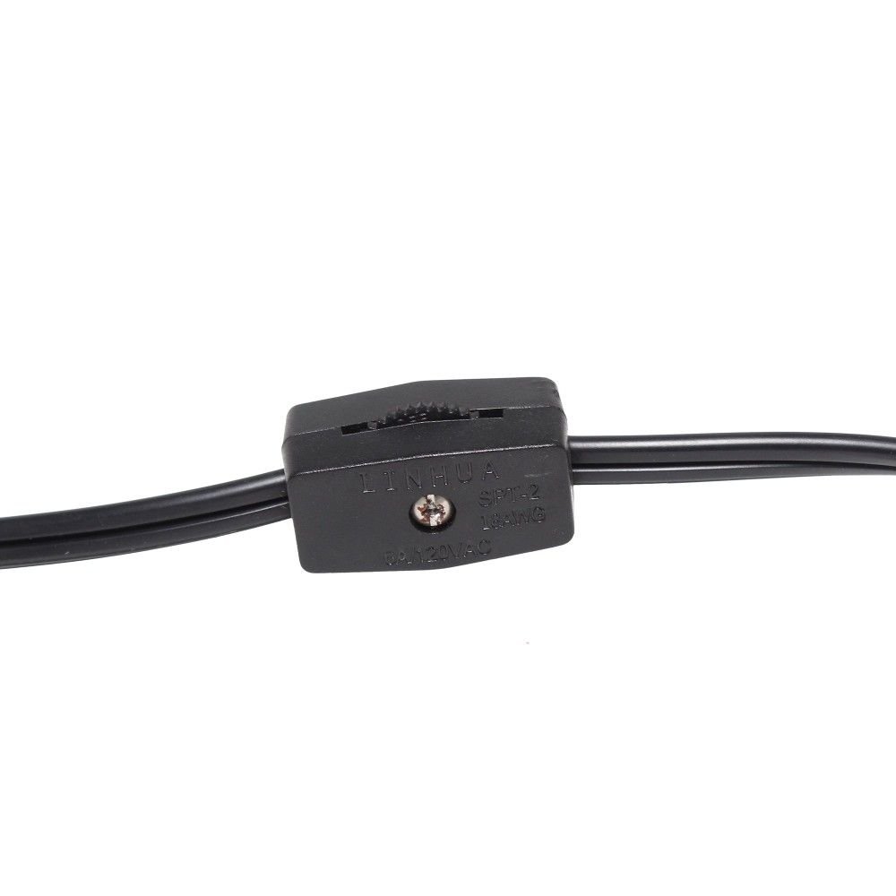 Gray Table Night Light Lamp wih Fabric Shade