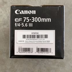 Canon Ef 75-300 F/4-5.6 III