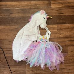 Unicorn Costume 4T - 5T Dress Lights Up!!