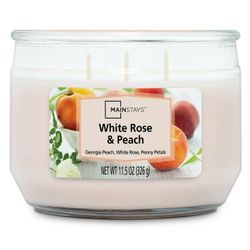 White rose peach Candle 
