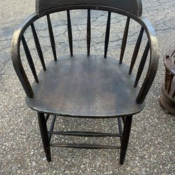 Vintage Oak Captain’s Chair
