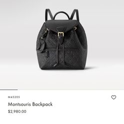 Louis Vuitton Montsouris leather backpack