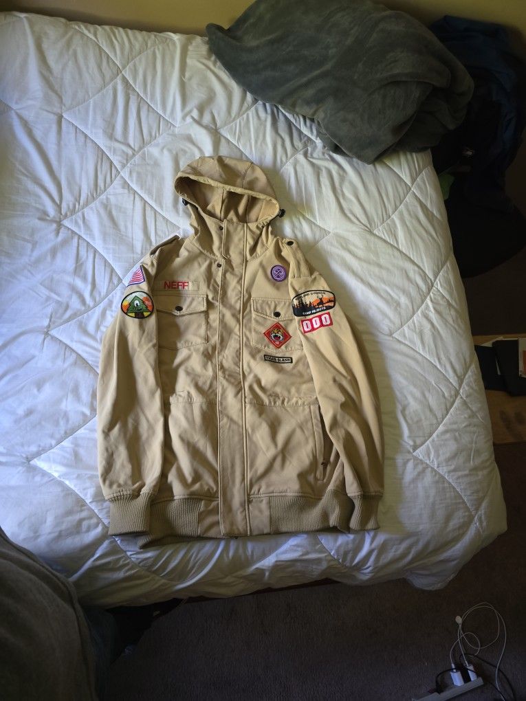 NEFF Khaki Camp Reject Softshell Winter/Snowboard Jacket