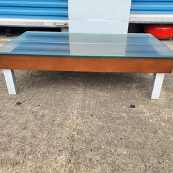 Modern Glass Top Coffee Table $200 (Good Condition)