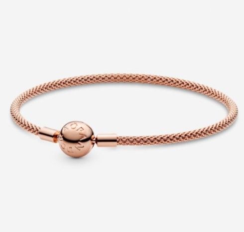 NEW PANDORA 14 K ROSE GOLD MESH BRACELET!
