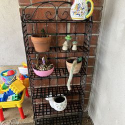 Narrow Gardening Or Plant Rack