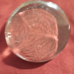 Clear Glass Paper Weight