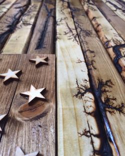 Solid wood hand crafted American Flag with Fractal Burns