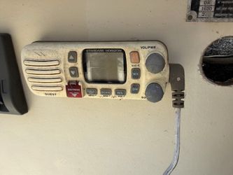 VHF radio and 8ft antenna