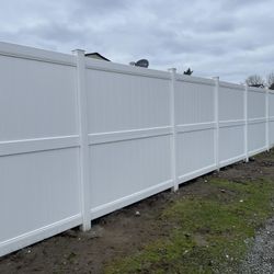 Vinyl Fence 8’ft Tall 