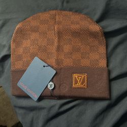 Brown Louis Vuitton Beanie