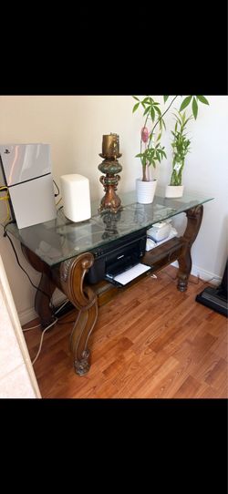 Glass Sofa/Console Table