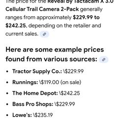 Tacatam Reveal X3.0 Trail Cam 2 Pack