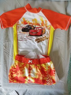 NWT Boys Cars Swimsuits set