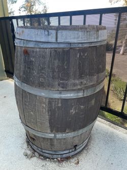 Outdoor Wine Barrel