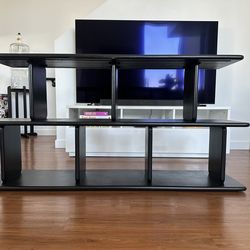 Black book case (low, wide) or TV Stand