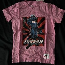 Nike Swoosh Graphic T-Shirt Pink