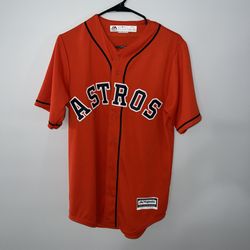 Houston Astros Carlos Correa Baseball Jersey Mens Small Orange Majestic