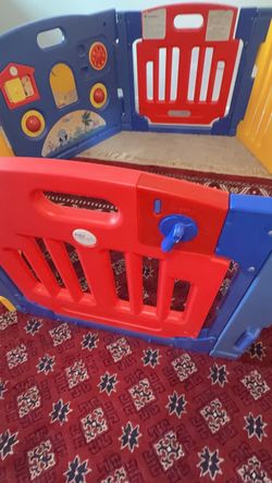 Baby Diego 6 panels playpen with safety gates | play yard with two doors