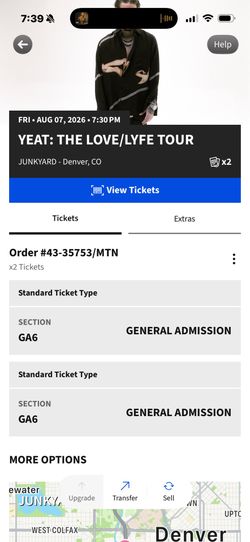 Yeat concert Denver Colorado