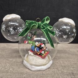 Disney Glass Dome Mickey And Friends Sledding Sketchbook Ornament 2022. 6" Wide x 5" Tall. It's Available, See Below.
